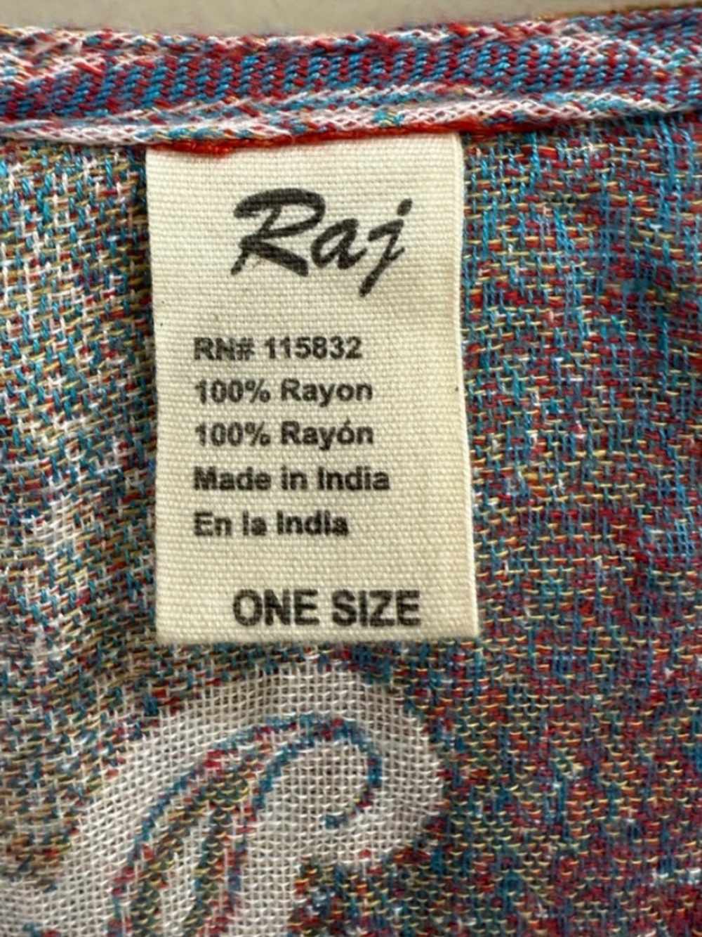 Raj Pastel Floral Patchwork Long Kimono - Pink, Green, Cream - Picture 2 of 6